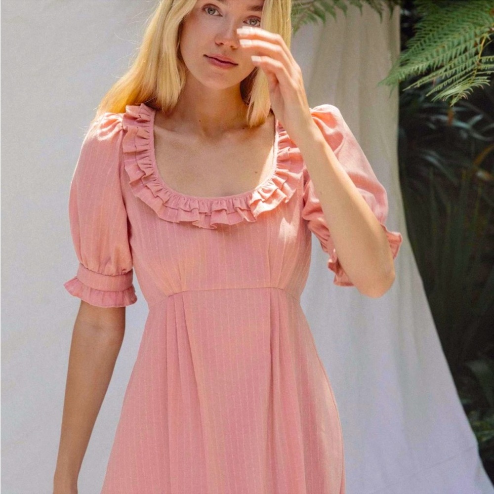 Christy Dawn Pink Summer Maxi Dress Organic Cotton The Meadow Ojai Sunset Medium